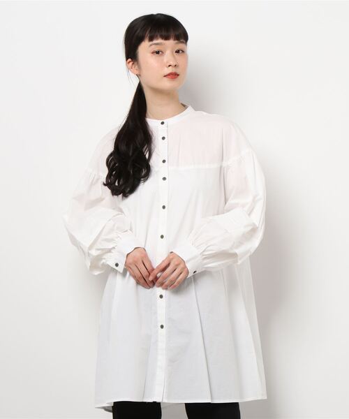 flower（フラワー）の「エアリーリボンチュニック（チュニック・レディース・ホワイト/ブラック・FREE）」の16枚目の写真