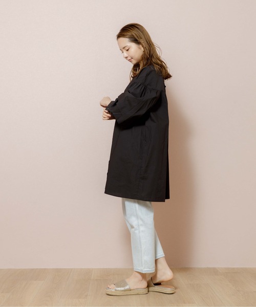 flower（フラワー）の「エアリーリボンチュニック（チュニック・レディース・ホワイト/ブラック・FREE）」の20枚目の写真