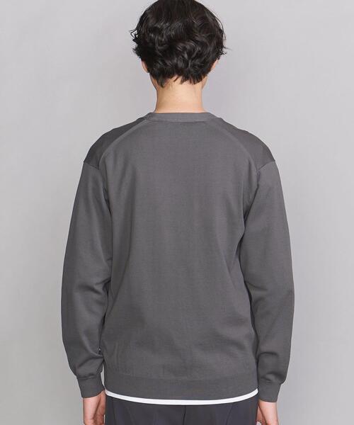 BEAUTY&YOUTH UNITED ARROWS（ビューティーアンドユースユナイテッドアローズ）の「BY ガスコットン Vカーディガン（カーディガン/ボレロ・メンズ・ブラック/ダークグレー・M/L/S/XL）」の5枚目の写真