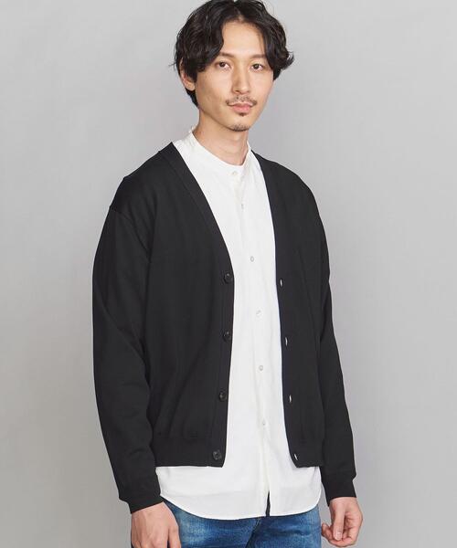 BEAUTY&YOUTH UNITED ARROWS（ビューティーアンドユースユナイテッドアローズ）の「BY ガスコットン Vカーディガン（カーディガン/ボレロ・メンズ・ブラック/ダークグレー・M/L/S/XL）」の9枚目の写真