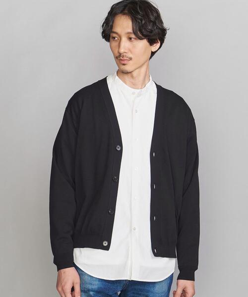 BEAUTY&YOUTH UNITED ARROWS（ビューティーアンドユースユナイテッドアローズ）の「BY ガスコットン Vカーディガン（カーディガン/ボレロ・メンズ・ブラック/ダークグレー・M/L/S/XL）」の8枚目の写真