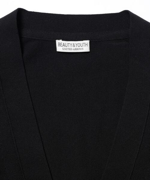 BEAUTY&YOUTH UNITED ARROWS（ビューティーアンドユースユナイテッドアローズ）の「BY ガスコットン Vカーディガン（カーディガン/ボレロ・メンズ・ブラック/ダークグレー・M/L/S/XL）」の16枚目の写真