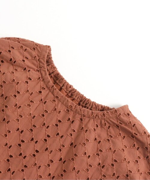Seraph（セラフ）の「幾何リボンレースワンピース（ワンピース・キッズ・ブラウン/サックスブルー/アイボリー・140/80/95/130/120/90/100/110）」の8枚目の写真
