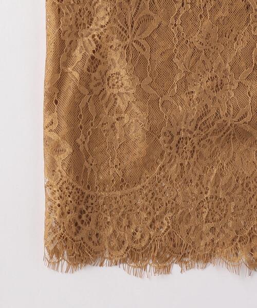 THE STATION STORE（ザ ステーション ストア）の「＜closet story＞レースキリカエ ストール（ストール/ショール・レディース・ブラウン/グレー・FREE）」の3枚目の写真