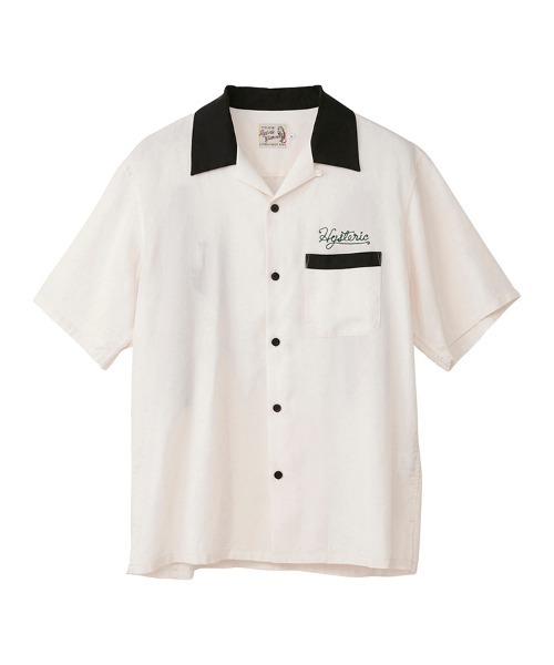 HYSTERIC GLAMOUR(ヒステリックグラマー)の「BAD LUCK刺繍 ボーリングシャツ(シャツ/ブラウス・メンズ・ホワイト/ブラック/グリーン・SMALL/MEDIUM/LARGE)」の7枚目の写真