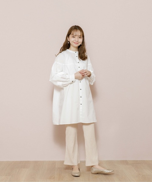 flower（フラワー）の「ギンガムバブルパンツ（その他パンツ・レディース・ベージュ/グリーン/ブラック・FREE）」の15枚目の写真