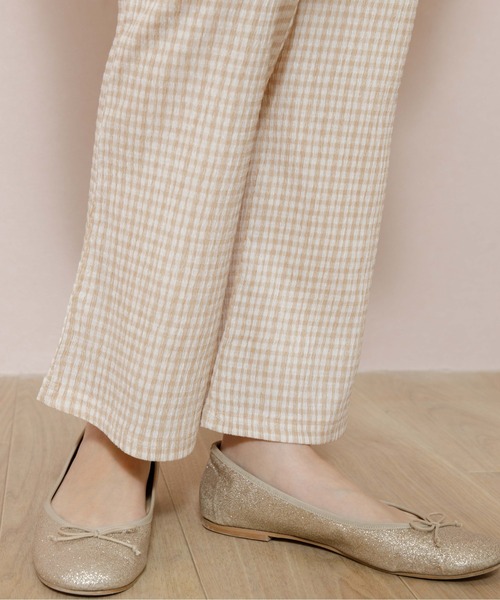 flower（フラワー）の「ギンガムバブルパンツ（その他パンツ・レディース・ベージュ/グリーン/ブラック・FREE）」の7枚目の写真