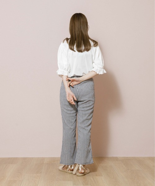 flower（フラワー）の「ギンガムバブルパンツ（その他パンツ・レディース・ベージュ/グリーン/ブラック・FREE）」の18枚目の写真