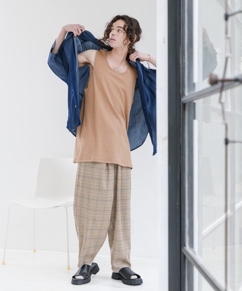 CASPER JOHN（キャスパージョン）の「Waffle Long Tank Top/ワッフル 
