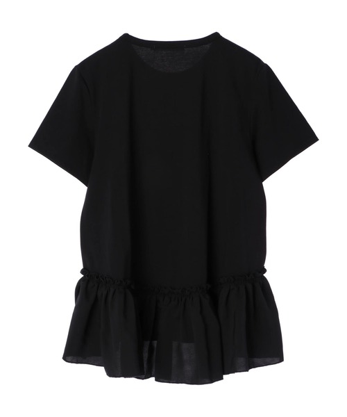 AMERICAN HOLIC（アメリカンホリック）の「異素材切り替え裾フリルカットプルオーバー ＊●（Tシャツ/カットソー・レディース・ブラック/オフホワイト・MEDIUM/LARGE）」の21枚目の写真