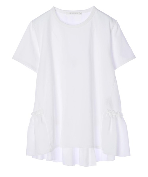 AMERICAN HOLIC（アメリカンホリック）の「異素材切り替え裾フリルカットプルオーバー ＊●（Tシャツ/カットソー・レディース・ブラック/オフホワイト・MEDIUM/LARGE）」の19枚目の写真