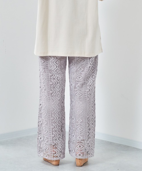 cepo（セポ）の「レースパンツ（その他パンツ・レディース・グレー/オフホワイト・M）」の7枚目の写真