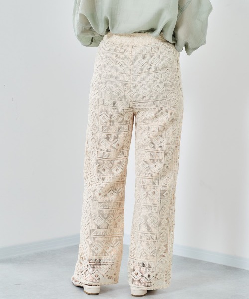 cepo（セポ）の「レースパンツ（その他パンツ・レディース・グレー/オフホワイト・M）」の3枚目の写真