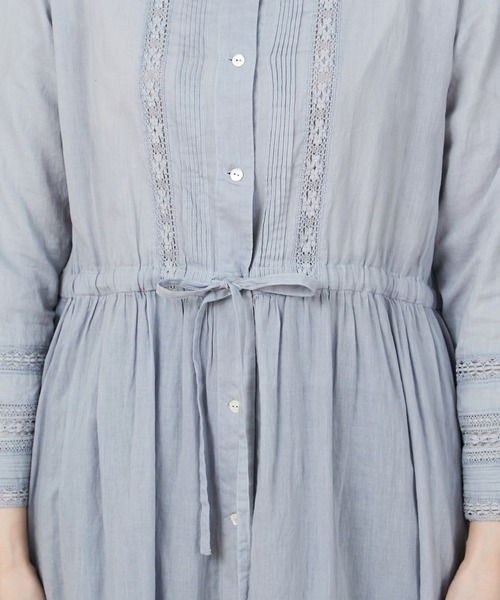 ADIEU TRISTESSE（アデュートリステス）の「インドアンティークレースワンピース（ワンピース・レディース・グレイッシュブルー/ブラック・38）」の20枚目の写真