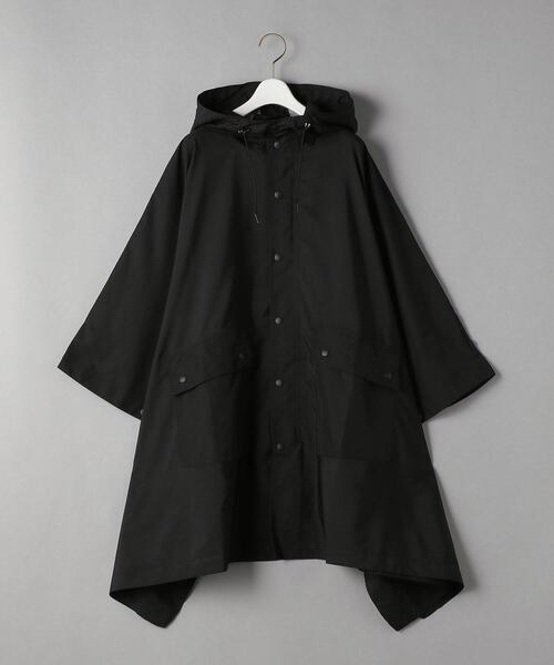 TRADITIONAL WEATHERWEAR フーディーポンチョ ブラック TRADITIONAL
