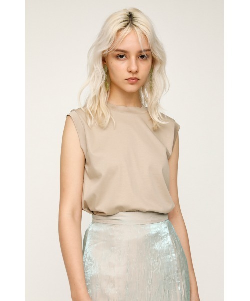 SLY（スライ）の「MERCERIZE BASIC T/T ベーシック Tシャツ（Tシャツ/カットソー・レディース・オフホワイト/パープル/ベージュ/ブラック・FREE）」の3枚目の写真