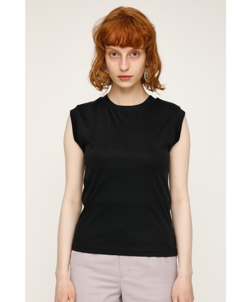 SLY（スライ）の「MERCERIZE BASIC T/T ベーシック Tシャツ（Tシャツ/カットソー・レディース・オフホワイト/パープル/ベージュ/ブラック・FREE）」の16枚目の写真