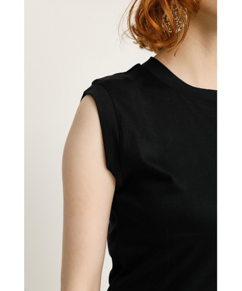 SLY（スライ）の「MERCERIZE BASIC T/T ベーシック Tシャツ（Tシャツ/カットソー・レディース・オフホワイト/パープル/ベージュ/ブラック・FREE）」の20枚目の写真