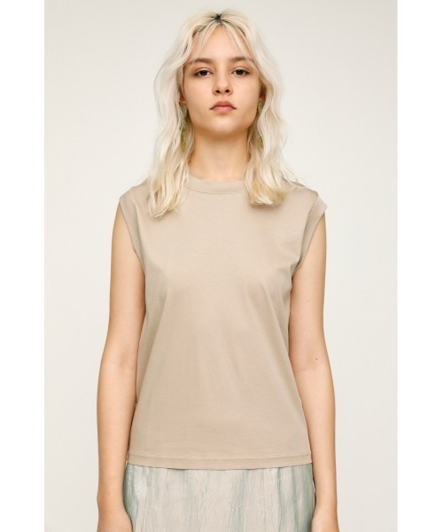 SLY（スライ）の「MERCERIZE BASIC T/T ベーシック Tシャツ（Tシャツ/カットソー・レディース・オフホワイト/パープル/ベージュ/ブラック・FREE）」の10枚目の写真