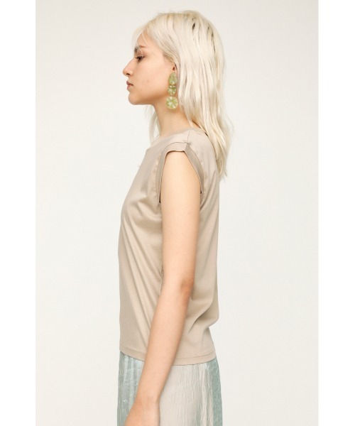 SLY（スライ）の「MERCERIZE BASIC T/T ベーシック Tシャツ（Tシャツ/カットソー・レディース・オフホワイト/パープル/ベージュ/ブラック・FREE）」の17枚目の写真