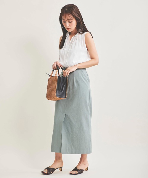 The Virgnia（ザ ヴァージニア）の「シアー楊柳ブラウス（シャツ/ブラウス・レディース・オフホワイト/ブラウン/ライトグリーン・FREE）」の7枚目の写真