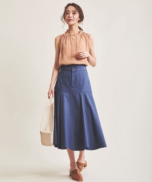 The Virgnia（ザ ヴァージニア）の「シアー楊柳ブラウス（シャツ/ブラウス・レディース・オフホワイト/ブラウン/ライトグリーン・FREE）」の9枚目の写真