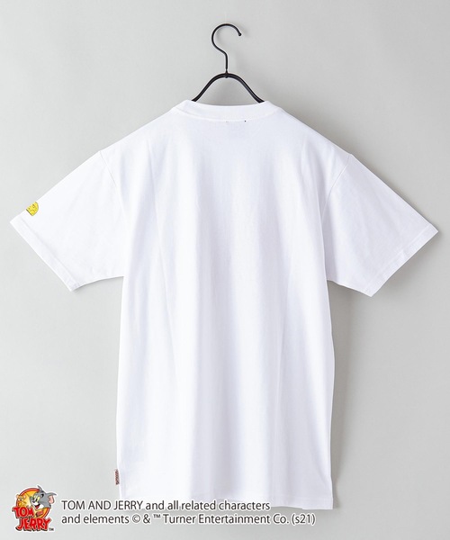 OUTDOOR PRODUCTS（アウトドアプロダクツ）の「【TOM AND JERRY/トムとジェリー】 別注プリントTシャツ（Tシャツ/カットソー・メンズ・ホワイト/ピンク/ベージュ/ホワイト系その他/ブラック/ブルー/ピンク系その他/その他2/その他1/ベージュ系その他・X-LARGE/LARGE/MEDIUM/SMALL）」の11枚目の写真