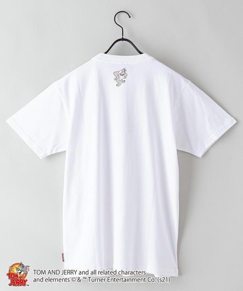 OUTDOOR PRODUCTS（アウトドアプロダクツ）の「【TOM AND JERRY/トムとジェリー】 別注プリントTシャツ（Tシャツ/カットソー・メンズ・ホワイト/ピンク/ベージュ/ホワイト系その他/ブラック/ブルー/ピンク系その他/その他2/その他1/ベージュ系その他・X-LARGE/LARGE/MEDIUM/SMALL）」の12枚目の写真