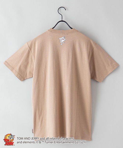 OUTDOOR PRODUCTS（アウトドアプロダクツ）の「【TOM AND JERRY/トムとジェリー】 別注プリントTシャツ（Tシャツ/カットソー・メンズ・ホワイト/ピンク/ベージュ/ホワイト系その他/ブラック/ブルー/ピンク系その他/その他2/その他1/ベージュ系その他・X-LARGE/LARGE/MEDIUM/SMALL）」の14枚目の写真