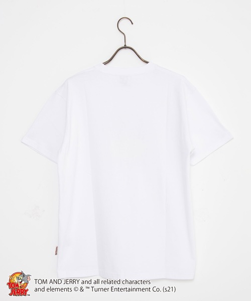 OUTDOOR PRODUCTS（アウトドアプロダクツ）の「【TOM AND JERRY/トムとジェリー】 別注プリントTシャツ（Tシャツ/カットソー・メンズ・ホワイト/ピンク/ベージュ/ホワイト系その他/ブラック/ブルー/ピンク系その他/その他2/その他1/ベージュ系その他・X-LARGE/LARGE/MEDIUM/SMALL）」の22枚目の写真