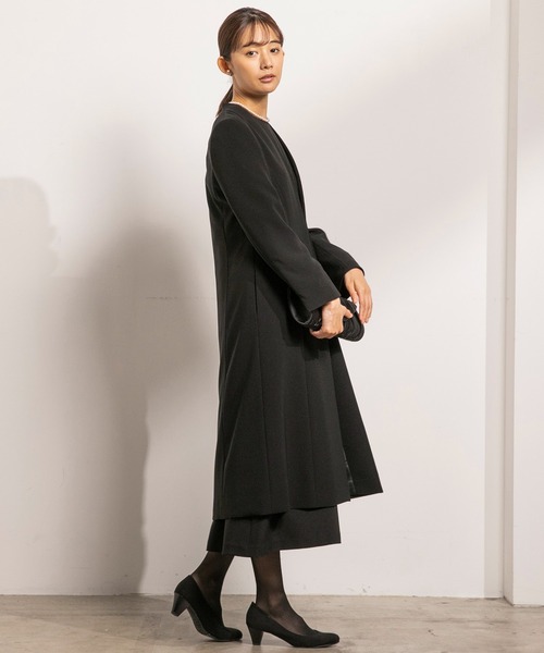 form forma(フォルムフォルマ)の「【卒入学式にも使える】【喪服】ノーカラー ブラックフォーマルロングジャケット/卒業式(卒園式)入学式(入園式)七五三・お宮参り(ワンピース・レディース・ブラック・13号/11号/9号/7号)」の19枚目の写真