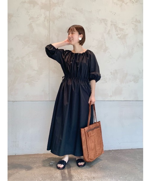 BEARDSLEY(ビアズリー)の「ギャザーワンピース(ワンピース・レディース・ブラック・FREE)」の3枚目の写真