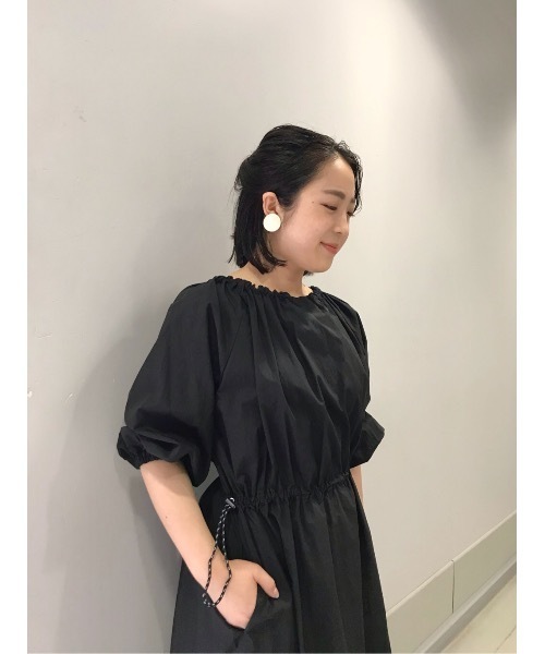 BEARDSLEY(ビアズリー)の「ギャザーワンピース(ワンピース・レディース・ブラック・FREE)」の7枚目の写真