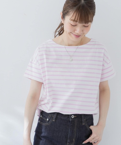 URBAN RESEARCH Sonny Label（アーバンリサーチサニーレーベル）の「ルーズボーダープルオーバー（Tシャツ/カットソー・レディース・ブラック系その他/グレー系その他/ピンク系その他・FREE）」の3枚目の写真