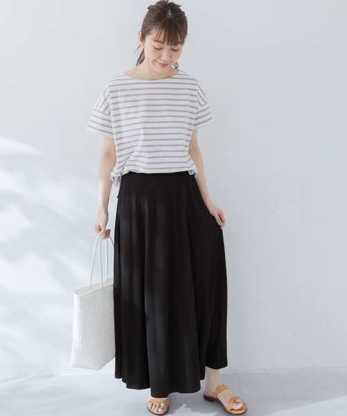 URBAN RESEARCH Sonny Label（アーバンリサーチサニーレーベル）の「ルーズボーダープルオーバー（Tシャツ/カットソー・レディース・ブラック系その他/グレー系その他/ピンク系その他・FREE）」の7枚目の写真