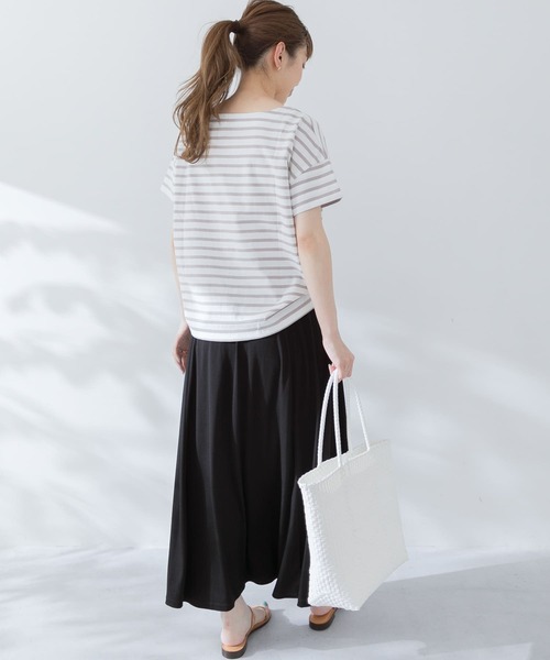 URBAN RESEARCH Sonny Label（アーバンリサーチサニーレーベル）の「ルーズボーダープルオーバー（Tシャツ/カットソー・レディース・ブラック系その他/グレー系その他/ピンク系その他・FREE）」の8枚目の写真