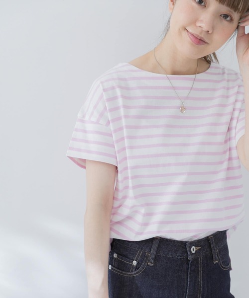 URBAN RESEARCH Sonny Label（アーバンリサーチサニーレーベル）の「ルーズボーダープルオーバー（Tシャツ/カットソー・レディース・ブラック系その他/グレー系その他/ピンク系その他・FREE）」の16枚目の写真