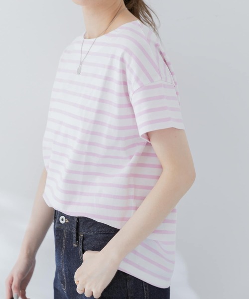 URBAN RESEARCH Sonny Label（アーバンリサーチサニーレーベル）の「ルーズボーダープルオーバー（Tシャツ/カットソー・レディース・ブラック系その他/グレー系その他/ピンク系その他・FREE）」の17枚目の写真