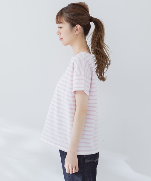 URBAN RESEARCH Sonny Label（アーバンリサーチサニーレーベル）の「ルーズボーダープルオーバー（Tシャツ/カットソー・レディース・ブラック系その他/グレー系その他/ピンク系その他・FREE）」の21枚目の写真