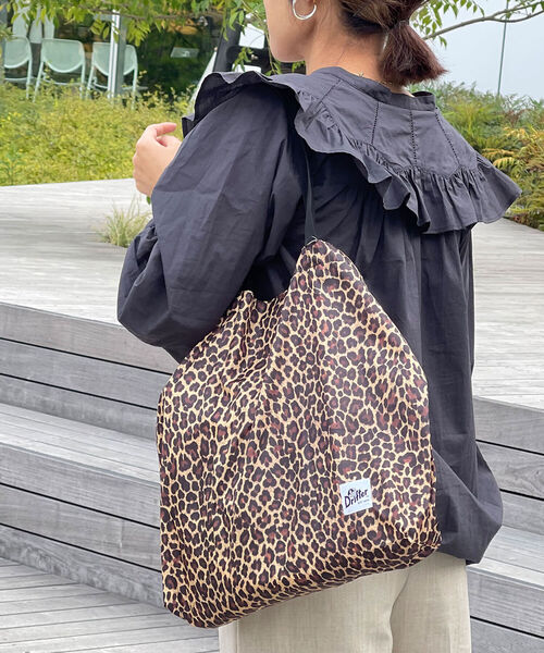 Drifter（ドリフター）の「◇【WEB限定】【Drifter / ドリフター】ECO TOTE MECO TOTE M（エコバッグ/サブバッグ・レディース・レオパード/グリーン/レッド/ブラック・FREE）」の4枚目の写真