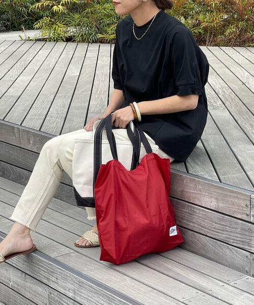 Drifter（ドリフター）の「◇【WEB限定】【Drifter / ドリフター】ECO TOTE MECO TOTE M（エコバッグ/サブバッグ・レディース・レオパード/グリーン/レッド/ブラック・FREE）」の16枚目の写真