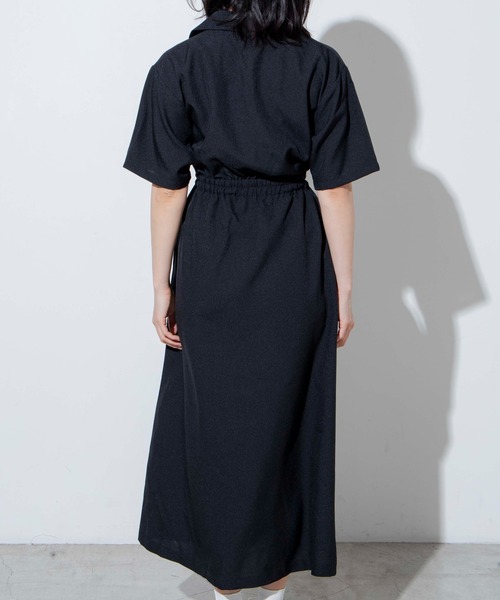 WEGO（ウィゴー）の「WEGO/リネンライク開襟シャツワンピース（ワンピース・レディース・ホワイト/ブラック/ブラック系その他2/ベージュ/パープル系その他・FREE）」の19枚目の写真