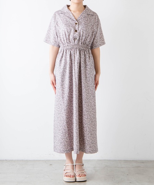 WEGO（ウィゴー）の「WEGO/リネンライク開襟シャツワンピース（ワンピース・レディース・ホワイト/ブラック/ブラック系その他2/ベージュ/パープル系その他・FREE）」の20枚目の写真