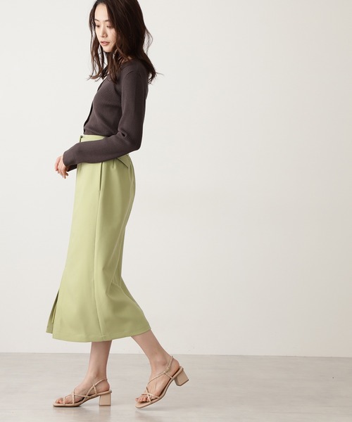 N.(N. Natural Beauty Basic)(エヌエヌナチュラルビューティーベーシック)の「クルミベルトハイウエストタイトスカートⅡ(スカート・レディース・ライトグリーン/ネイビー/ベージュ・SMALL/MEDIUM)」の19枚目の写真