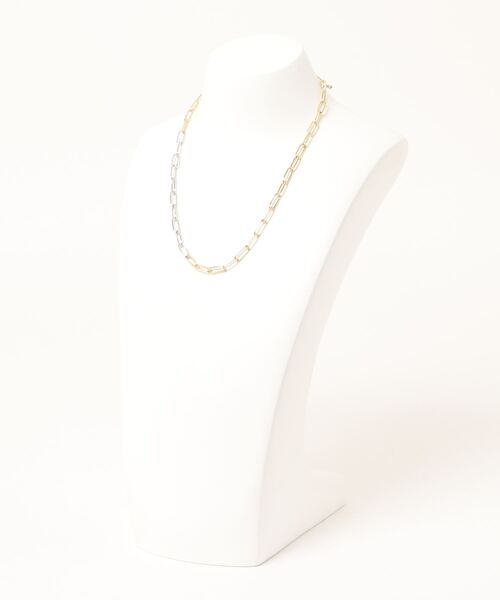 FIG&VIPER(フィグアンドバイパー)の「バイカラーチェーンネックレス(ネックレス・レディース・ゴールド・FREE)」の3枚目の写真