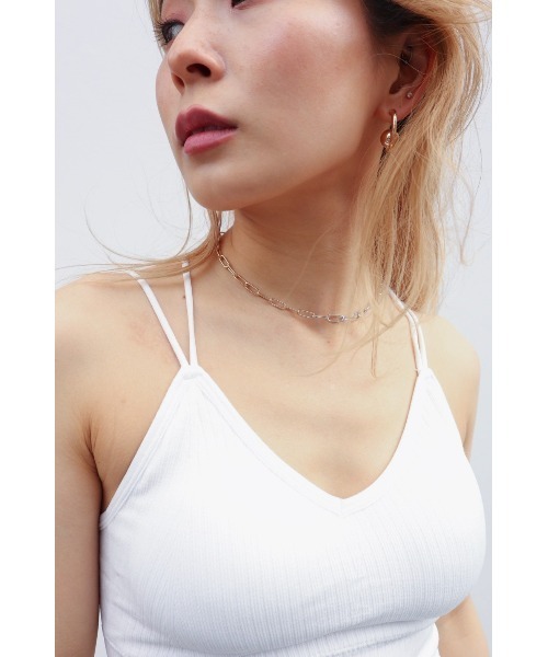 FIG&VIPER(フィグアンドバイパー)の「バイカラーチェーンネックレス(ネックレス・レディース・ゴールド・FREE)」の2枚目の写真