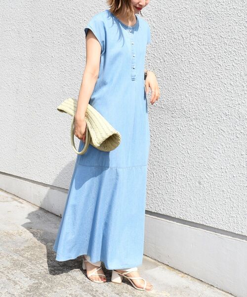 セール Web限定 手洗い可能 デニム切り替えワンピース ワンピース Ships シップス のファッション通販 Zozotown