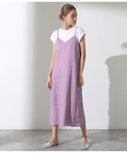 セール Tシャツ フレンチリネンキャミワンピース アンサンブル ワンピース Alluge アルージュ のファッション通販 Zozotown