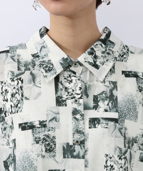 JEANASIS(ジーナシス)の「【SETUP対応】リサイクルコーヒーレギュラーシャツSS/952902(シャツ/ブラウス・レディース・ベージュ/アイボリー/モスグリーン/ブラック系その他・FREE)」の15枚目の写真