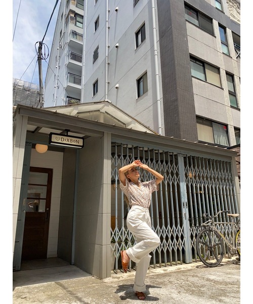 EGOIST（エゴイスト）の「ゼブラ柄半袖シャツ（シャツ/ブラウス・レディース・ライトブラウン/ブラック・FREE）」の4枚目の写真